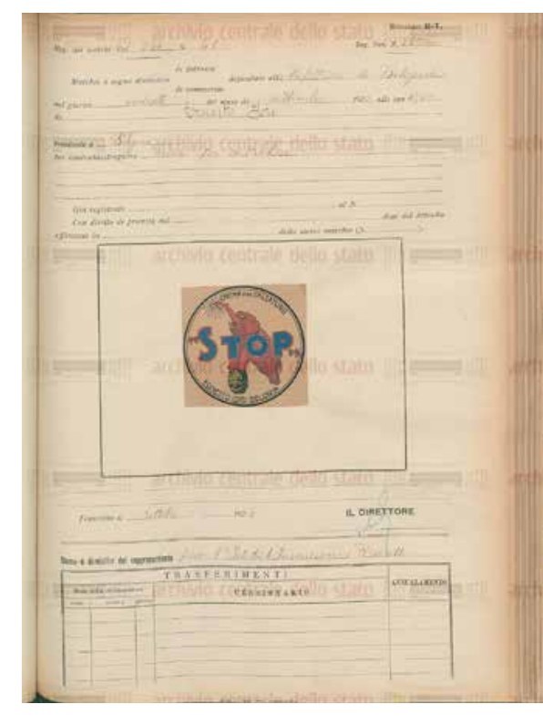 Brevetto STOP depositato il 27 settembre 1922 (p. 12, fig. 3)