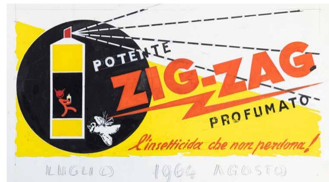 Zig-Zag «l’insetticida che non perdona!», calendario luglio-agosto 1964 (p. 107, fig. 4)